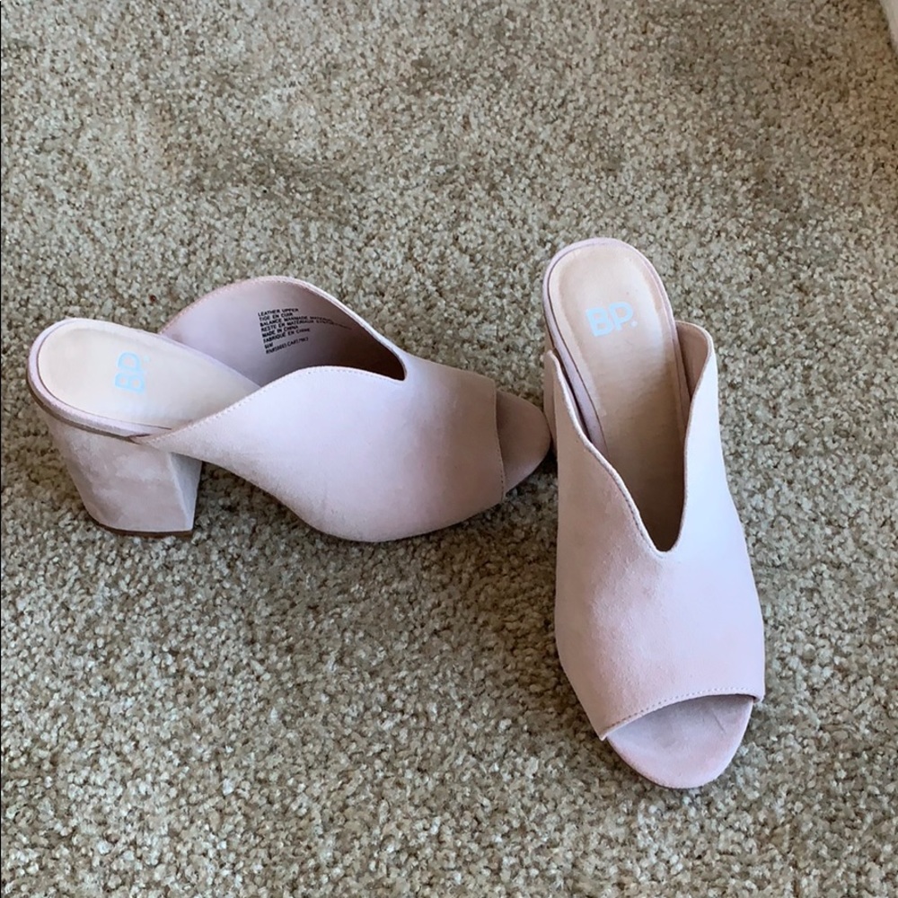 BP Open Toed Mules - Never Worn